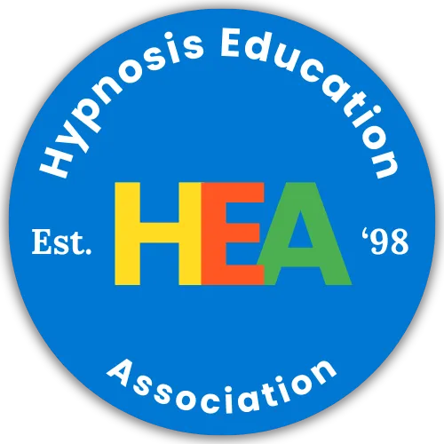 HEA logo National Guild of Hypnotists seal.